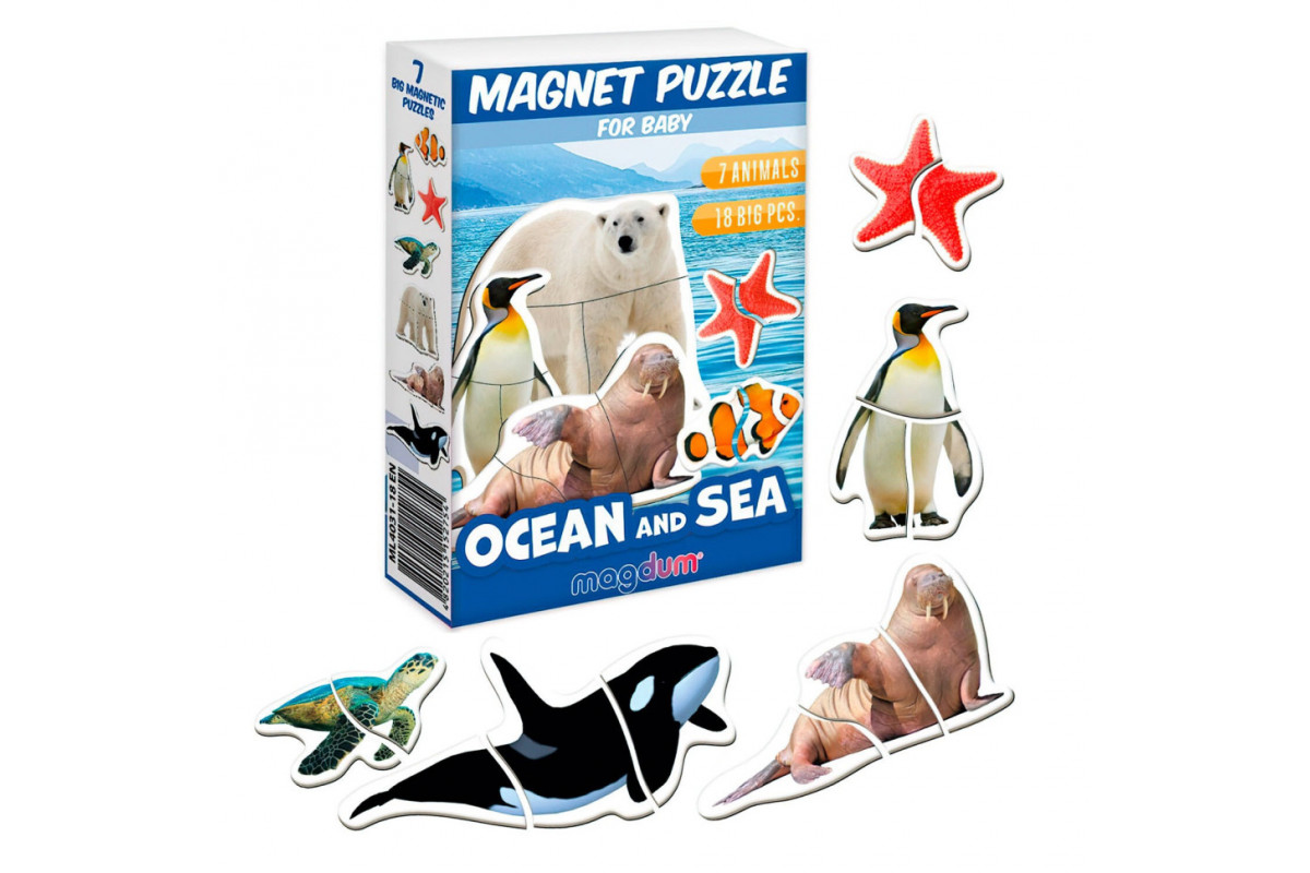 Набор магнитов Оcean and Sea ML4031-35 EN 7 животных Набор магнитов Оcean and Sea ML4031-35 EN 7 животных