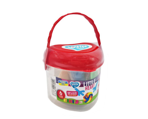 Набір для ліплення з тістом Little Heart 41240, 6 стиків