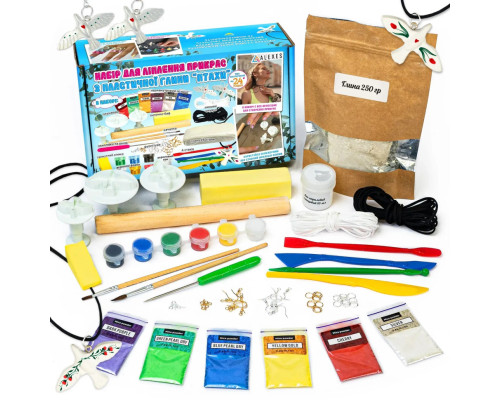 Большой набор для создания украшений "Птицы" GL-008 из пластической глины