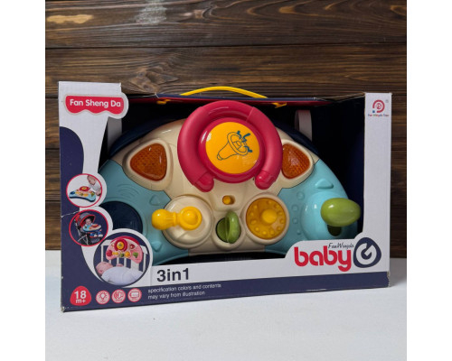 Детский игровой Автотренажер 3 в 1 898-8101 звук, свет