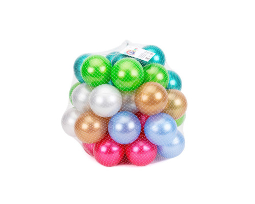 Набор шариков для сухих бассейнов ТехноК 8935TXK, 70 мм 60 шт в сетке