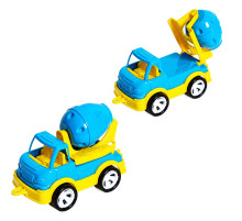 Детская бетономешалка "Mini Matik" 002/3BMS(Blue) вращающийся барабан, 13,5 см