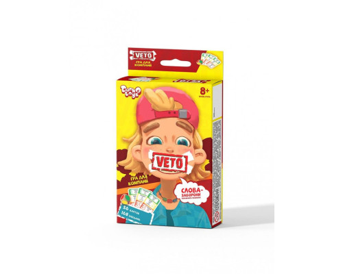 Настольная развлекательная игра "VETO" VETO-02-01U на Украинском