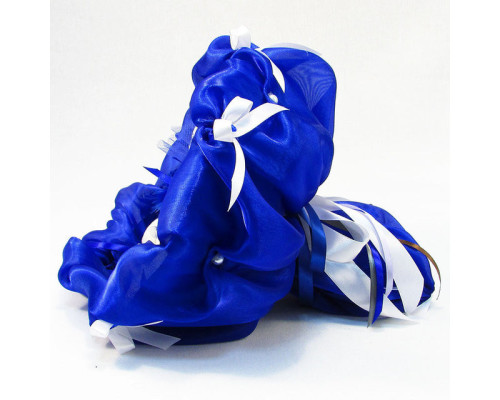 Букет з м'яких іграшок 11 ведмедиків 5282IT синій