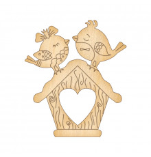 Фігурка для розфарбовування та декорування "Закохані пташки -2" FDZ-088