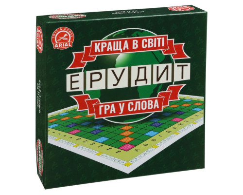 Настольная игра Эрудит. Игра в слова Arial 910107 на укр. языке