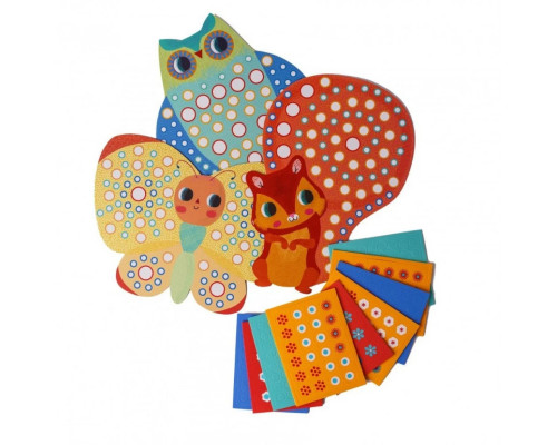 Набор для творчества Алмазная мозаика "Белочка" DJECO DJ08897