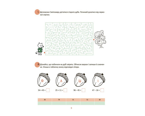 Літні канікули "Круті канікули 1 клас" КТК001, 56 сторінок