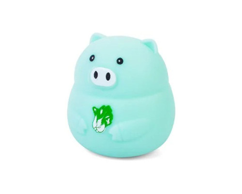 Детская игрушка-антистресс "Свинка" MS 3950(Turquoise) с мукой, 8 см