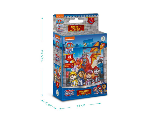 Детский магнитный пазл "Рыцари" 200651, 40 элементов