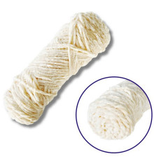 Пряжа плюшева синель PP103, 100 грам, 100% поліестер, бежевий