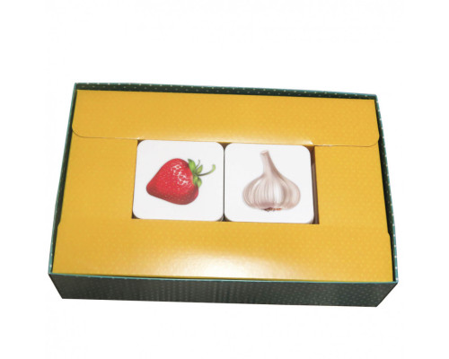 Детская настольная игра "Овощи и фрукты (Мемо)" 0659, 35 парных картинок