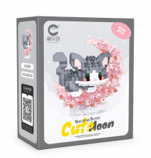 Дитячий конструктор Сірий кіт 8978 серії "Cute Moon", 514 деталей