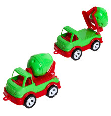 Детская бетономешалка "Mini Matik" 002/3BMS(Green) вращающийся барабан, 13,5 см