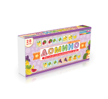Дитяча настільна гра доміно "Фрукти" 1-092 від 3х років