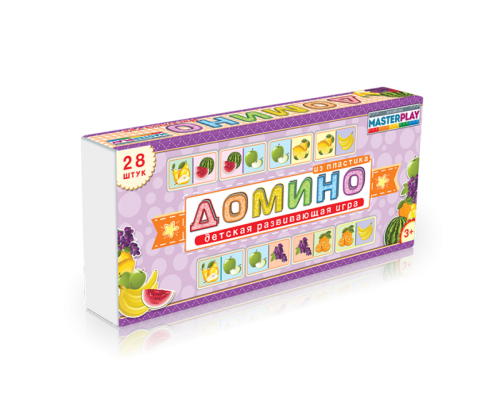 Детская настольная игра домино "Фрукты" 1-092 от 3х лет
