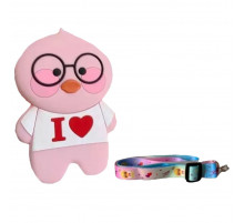 Сумочка силиконовая, C4352 утенок Розовый Сумочка силиконовая, C4352 утенок Розовый