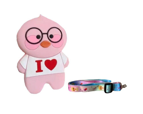 Сумочка силиконовая, C4352 утенок Розовый