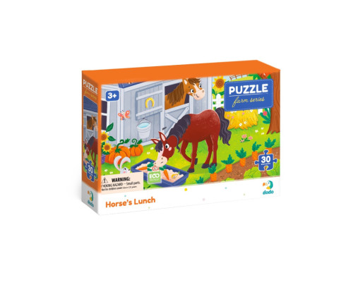 Дитячий пазл "Обід для коника" 300684, 30 елементів