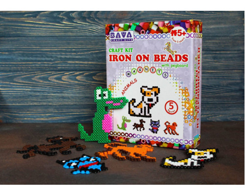 Магніти з термомозаїки "Тварини" (TM-008) набір для творчості