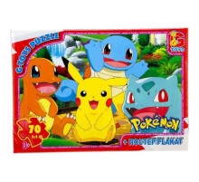 Дитячий пазл "Покемони" PM03 постер, 70 елементів