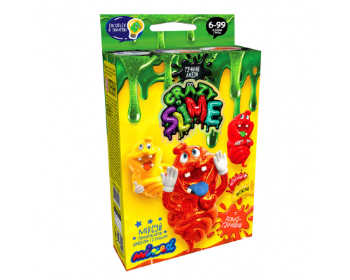 Безопасный образовательный набор для проведения опытов "Crazy Slime" SLM-02 Оранжевый