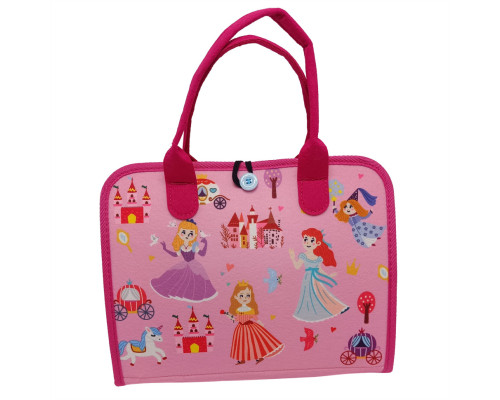 Дитяча розвиваюча сумочка-логіка XX4028 тактильні, розвиваючі вправи, з фетру