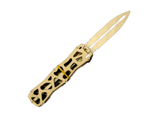 Деревянный сувенирный нож «ВЫКИДУХА» СКЕЛЕТОН SK-WOOD (Дерево)