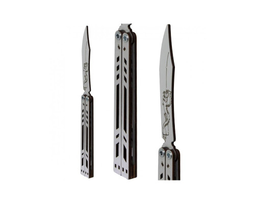 Сувенирный деревянный нож "SO-2 БАБОЧКА CHROME" Сувенир-Декор SO2BALcr