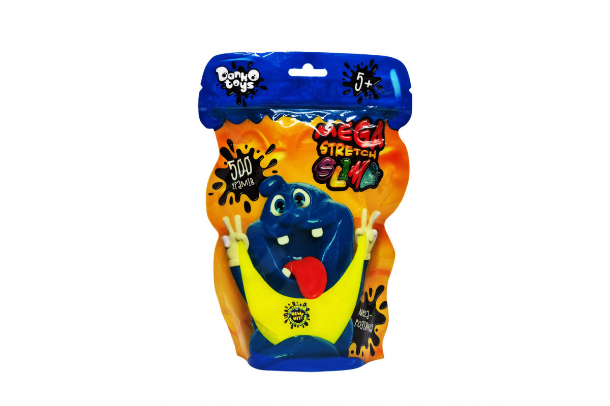 Лизун-антистресс "Mega Stretch Slime" SLM-12-01U 500 гр Желтый Лизун-антистресс "Mega Stretch Slime" SLM-12-01U 500 гр Желтый