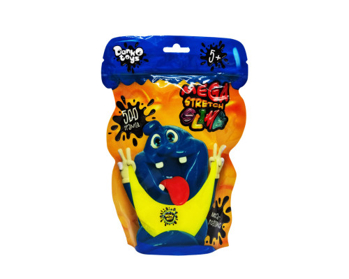 Лізун-антистрес "Mega Stretch Slime" SLM-12-01U 500 гр Жовтий