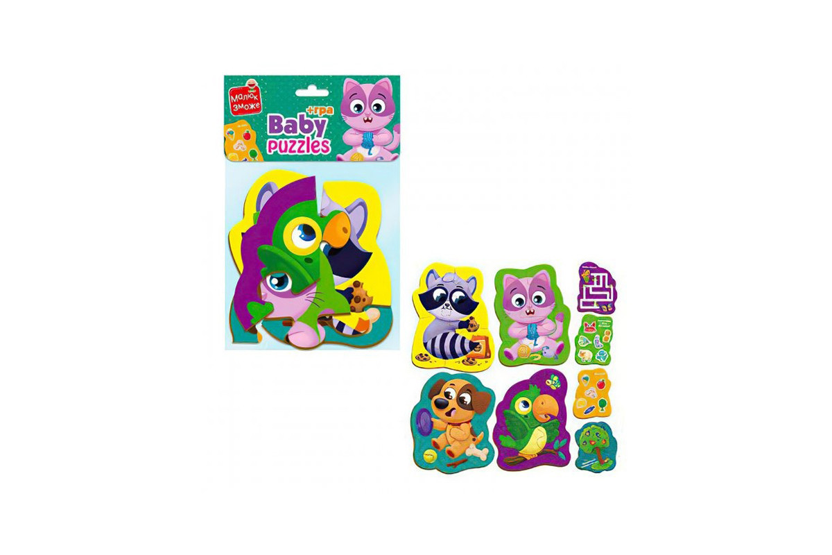 Пазли максі з грою Малюк Зможе «Хатні улюбленці» Vladi Toys VT1722-21 Укр Пазли максі з грою Малюк Зможе «Хатні улюбленці» Vladi Toys VT1722-21 Укр