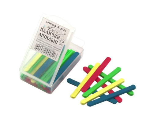 Розвиваючий набір "Палички лічильні" AS-0032, К-3040, 25 штук, 5 см