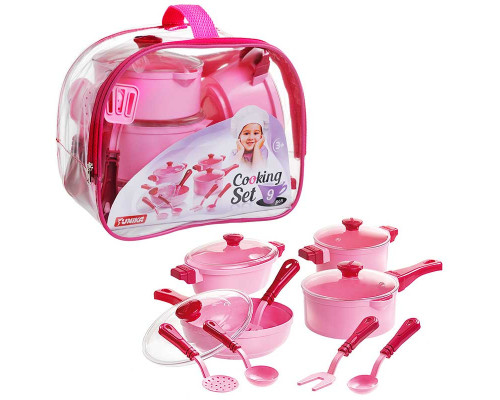 Игровой набор посуды Cooking Set Юника 71726, 9 предметов