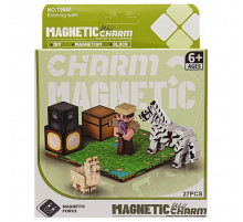 Детский магнитный конструктор Minecraft 9966, 27 деталей