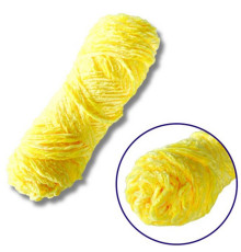 Пряжа плюшева синель PP102, 100 грам, 100% поліестер, яскраво-жовтий