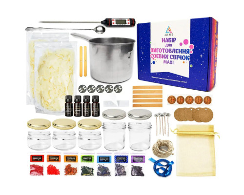 Набір для виготовлення соєвих свічок Maxi SSM-003 віск 1 кг