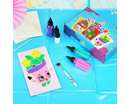 Детский набор для творчества картины с песка 9 в 1 KP-005 с магнитами