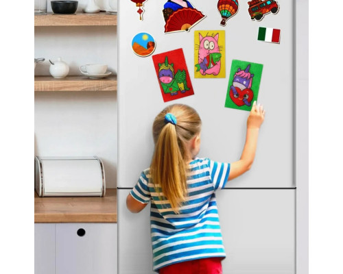 Детский набор для творчества картины с песка 9 в 1 KP-005 с магнитами