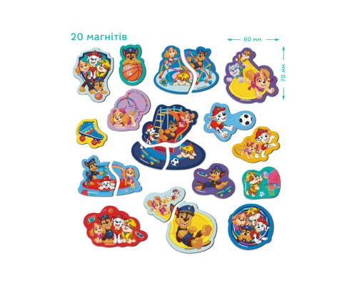 Детский набор магнитов "Игровая площадка" 200668, 20 больших магнитов