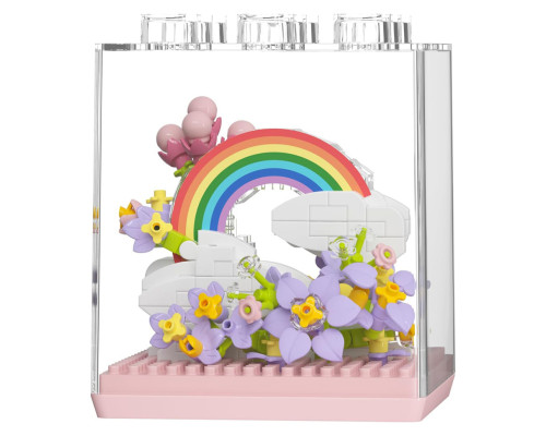 Дитячий Конструктор Flower Language 7346 у колбі, 340 деталей