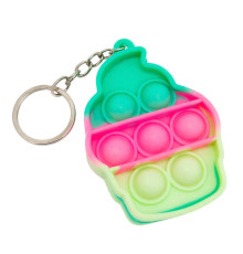 Детский антистресс-брелок Pop It мини Мороженое AA3641-1 силикон, 6,4х4,8х1 см