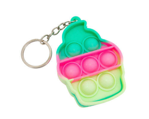 Детский антистресс-брелок Pop It мини Мороженое AA3641-1 силикон, 6,4х4,8х1 см