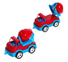 Детская бетономешалка "Mini Matik" 002/3BMS(Red) вращающийся барабан, 13,5 см
