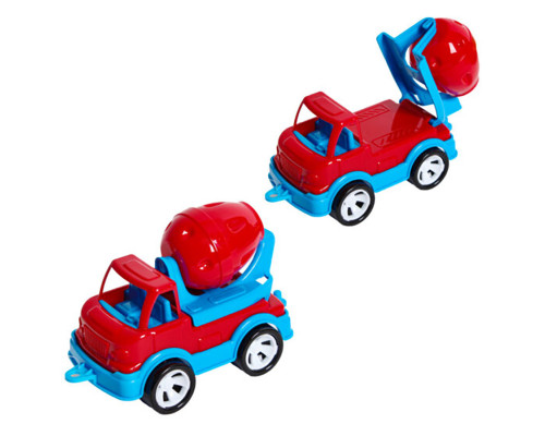 Детская бетономешалка "Mini Matik" 002/3BMS(Red) вращающийся барабан, 13,5 см