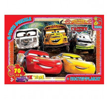 Пазлы детские "Тачки" Z10197, 70 элементов