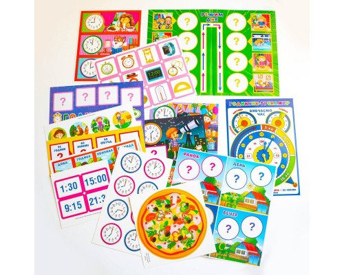 Комплекс дидактичних ігор "Годинник і час" 15211012 годинник-тренажер