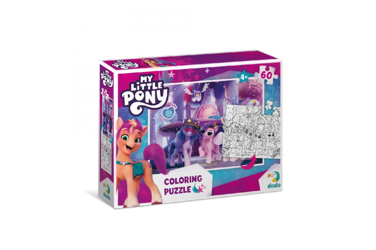 Дитячі Пазли 2 в 1 My Little Pony "Вечірка" DoDo 200136 60 елементів Дитячі Пазли 2 в 1 My Little Pony "Вечірка" DoDo 200136 60 елементів