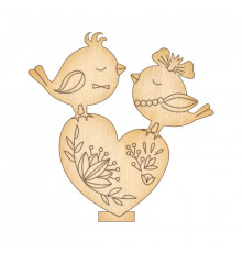 Фігурка для розфарбовування та декорування "Закохані пташки" FDZ-089