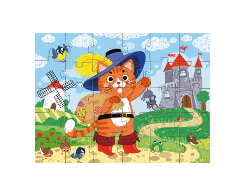 Дитячий пазл "Кіт у чоботях" 300693, 30 елементів